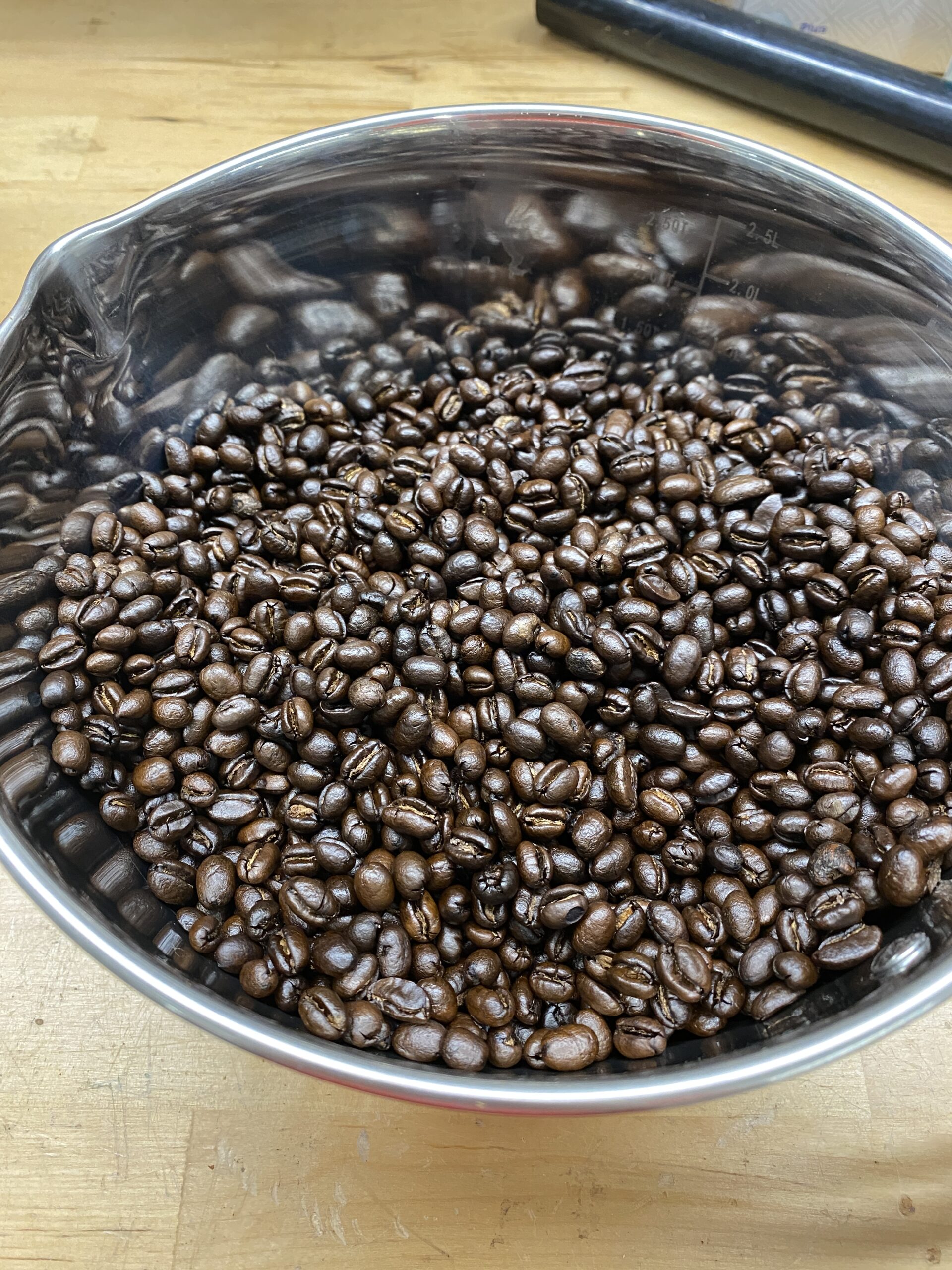 Fresh roasted coffee beans
