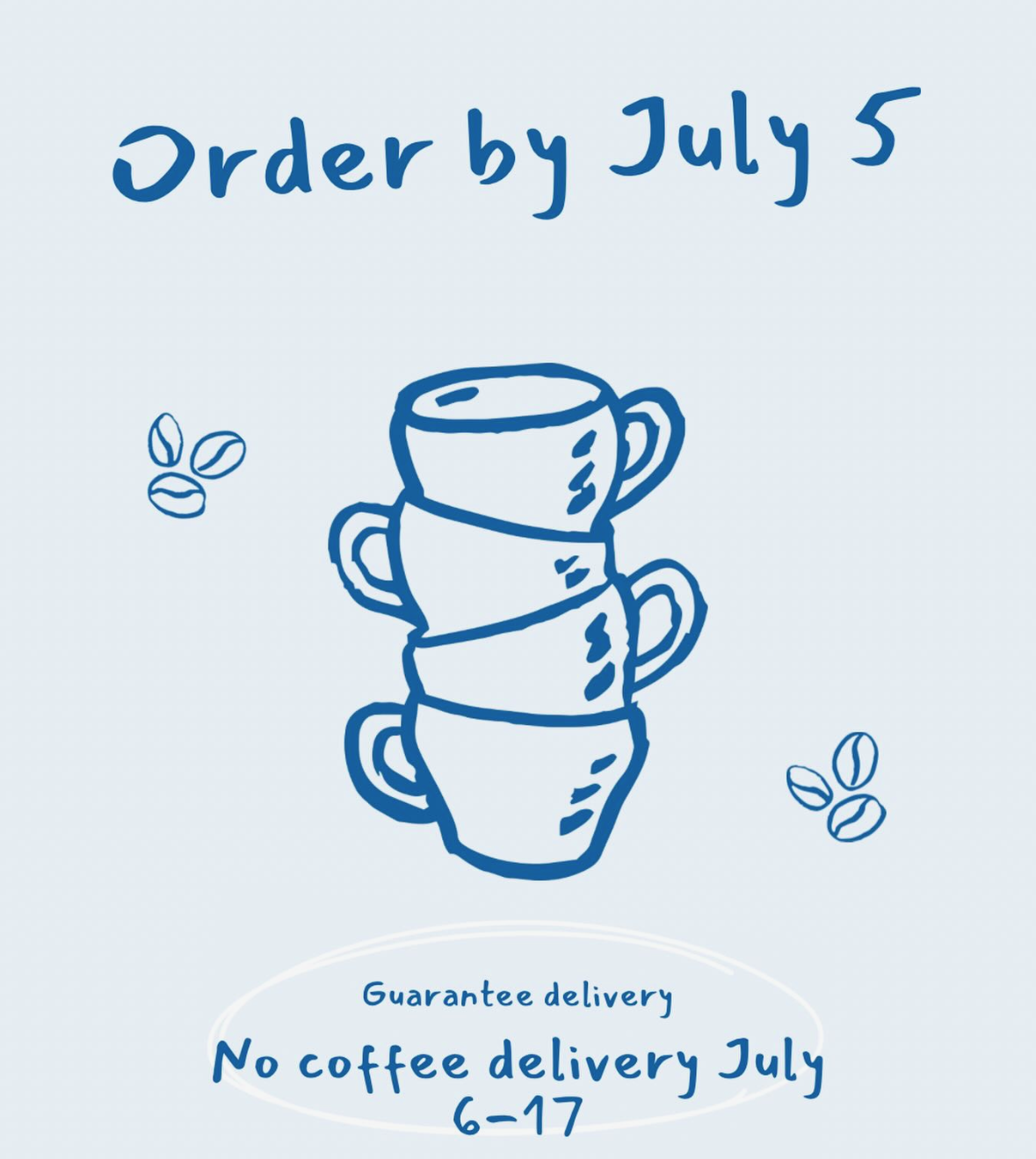 July Shipping Notice
