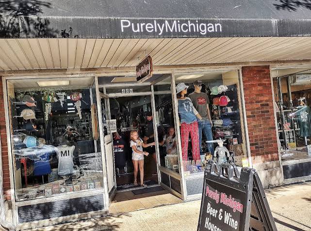 Retail Locations Purely Michigan storefront on State Street in downtown St. Joseph